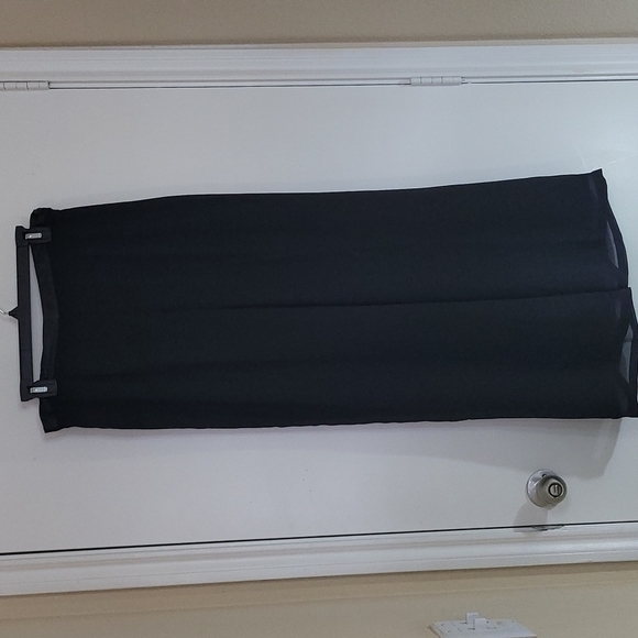 JS Collections Black Wide Leg Lined Pants Size 10 - Picture 1 of 8